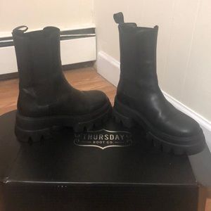 Worn twice! Thursday Reign boots, black size 7.5. Excellent quality